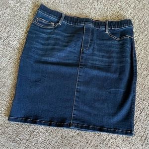 NWT - J.JILL Denim Pencil Skirt SIZE M Petite